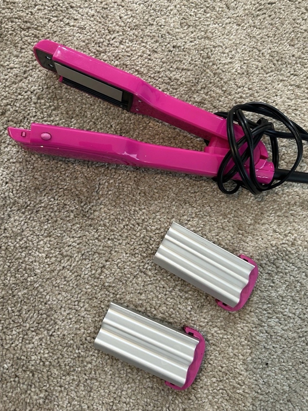 Conair Mini Pink Waver Travel Size Hair Crimper Multi-Wave Y2K Aesthetic